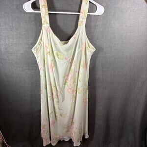 vintage women midi dress 18 xl fairy coquette regency floral dainty feminine